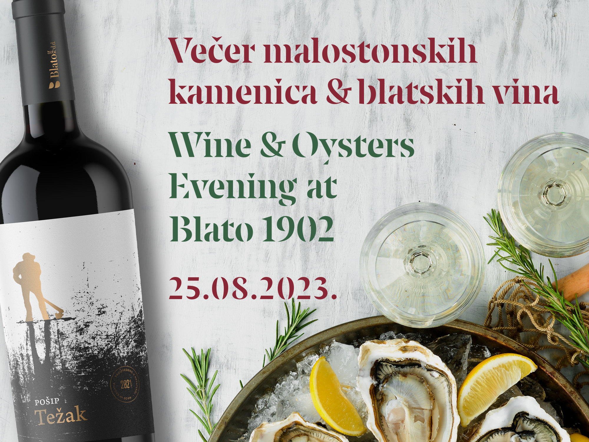 VEČER MALOSTONSKIH KAMENICA & BLATSKIH VINA