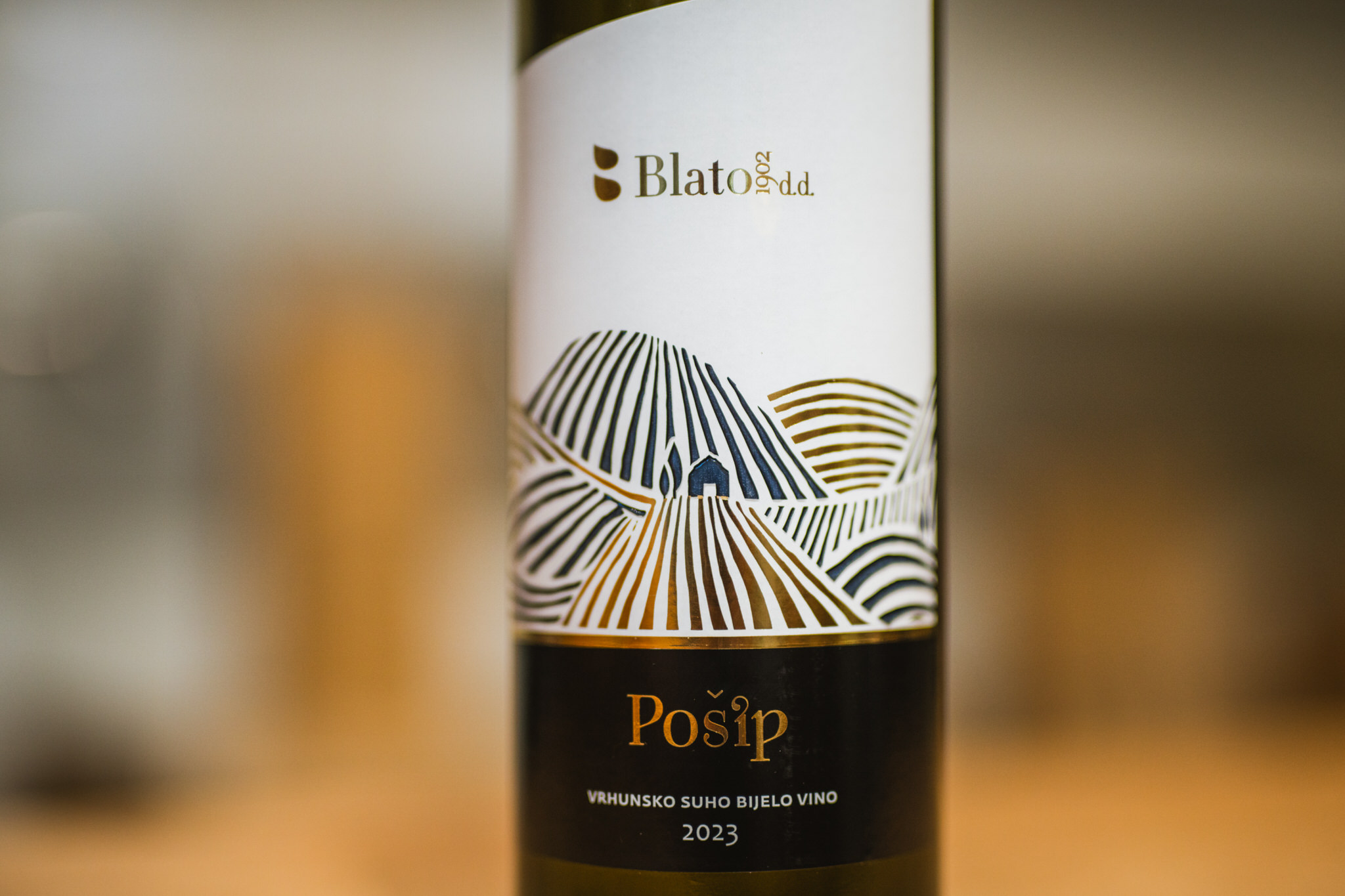 Pošip vrhunski_Bijelo vino_Vinarija Blato 1902